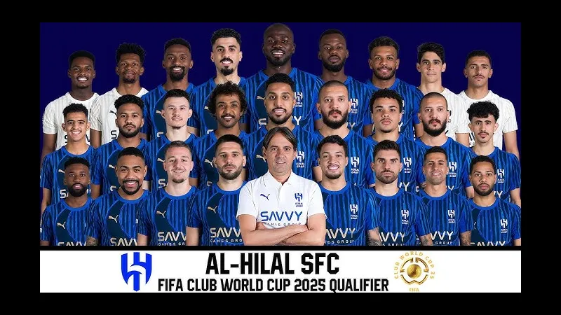 Cầu thủ Al Hilal đang tấn công mạnh mẽ trước Damac.